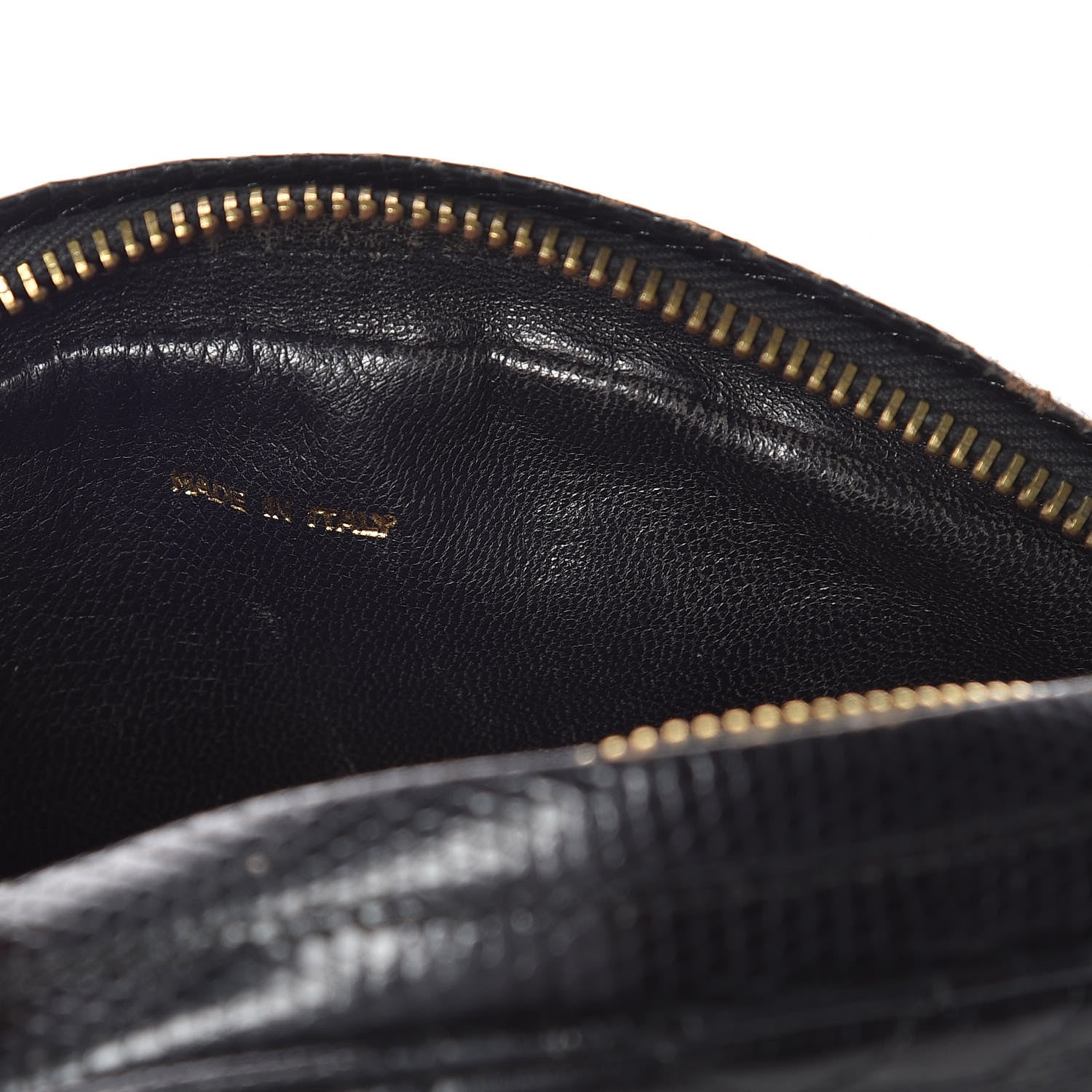 Chanel Lizard Quilted Small Tassel Camera Case Black 9 of 16