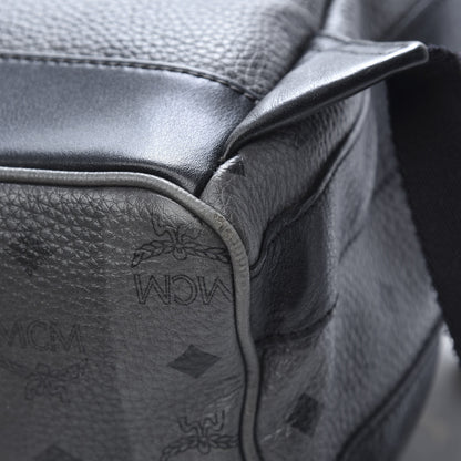 MCM Striped Visetos Studded Medium Stark M Backpack Black Phantom Grey 11 of 14
