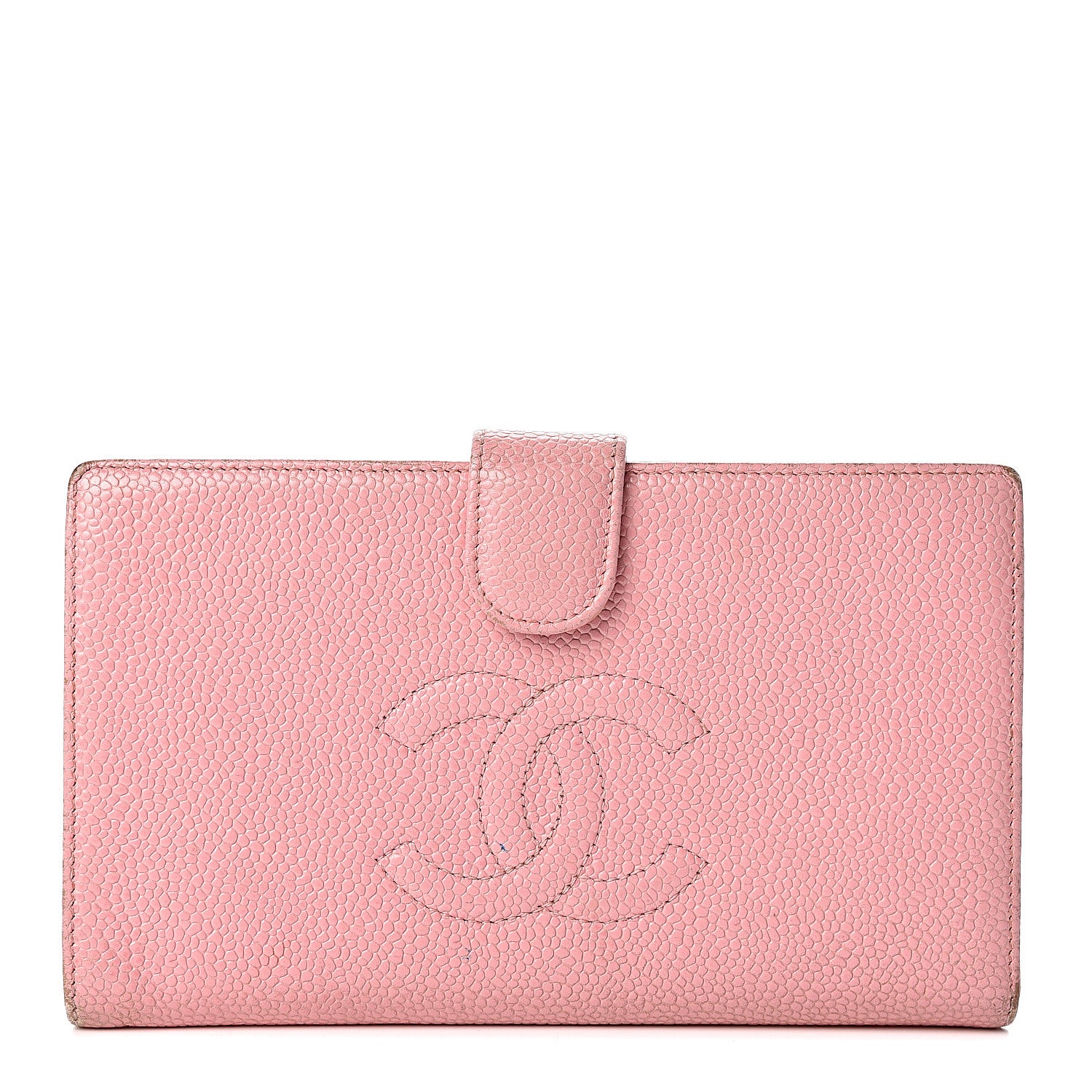 Chanel Caviar Timeless CC French Wallet Pink 1 of 16