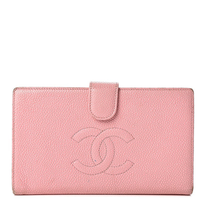 Chanel Caviar Timeless CC French Wallet Pink 1 of 16