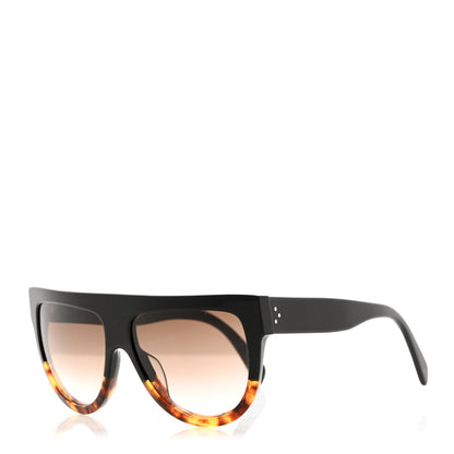 Celine Shadow Sunglasses CL 41026/S Black Havana 1 of 8