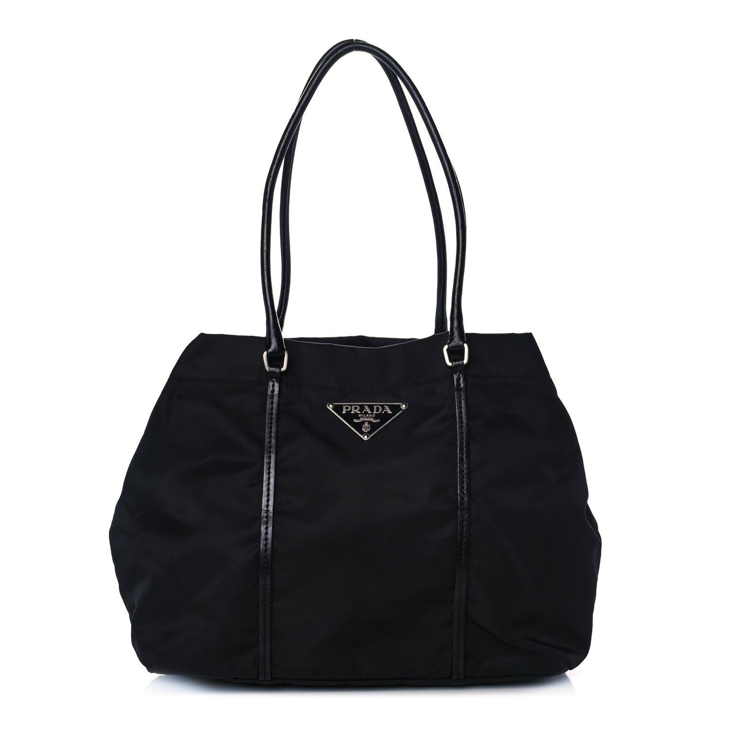 Saffiano Tessuto Nylon Tote Black