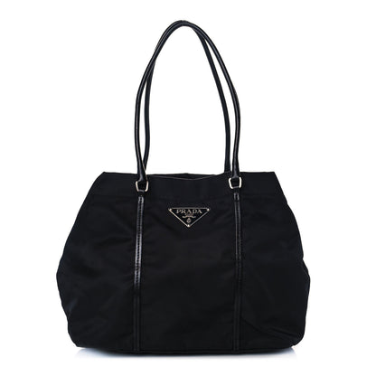 Prada Saffiano Tessuto Nylon Tote Black 1 of 10