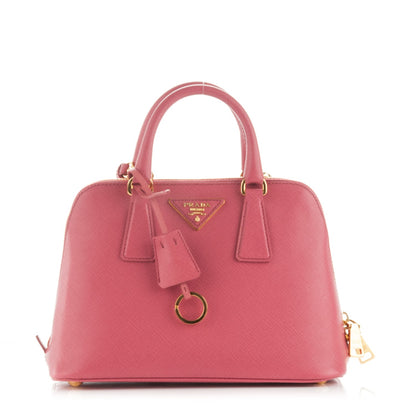 Prada Saffiano Lux Small Promenade Tote Peonia 1 of 8