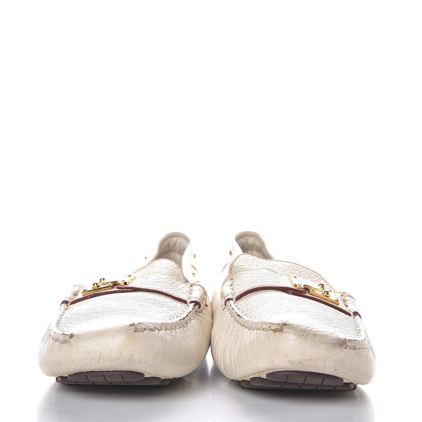 Goatskin Studded Suhali Loafers 35.5 Off White