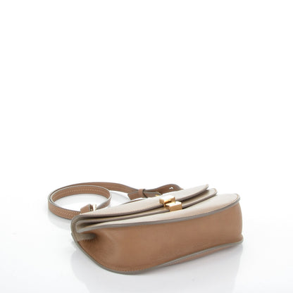 Chloe Calfskin Mini Georgia Crossbody Bag Chestnut Cream 4 of 6
