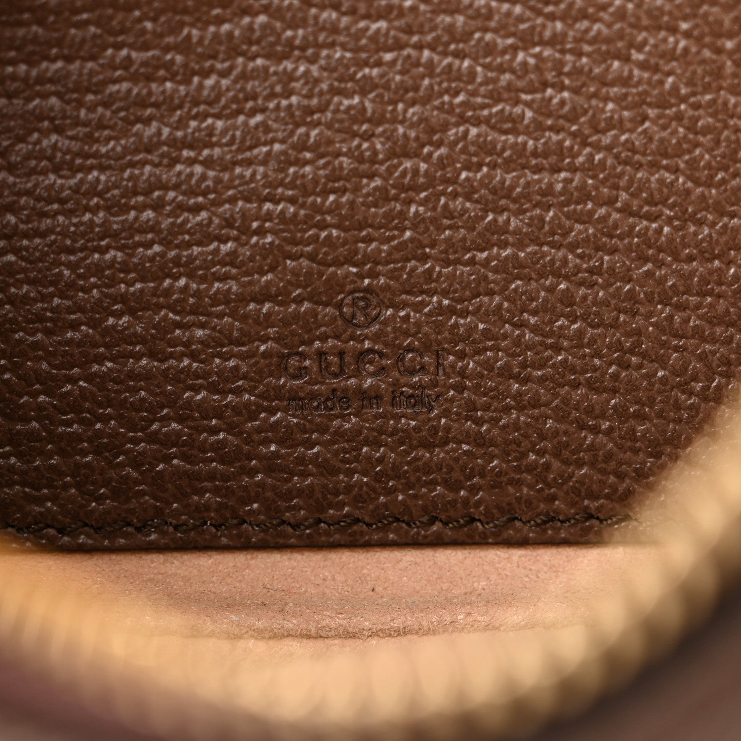 Gucci GG Supreme Monogram Textured Calfskin Web Mini Ophidia Half Moon Hobo Beige Ebony New Acero 6 of 10