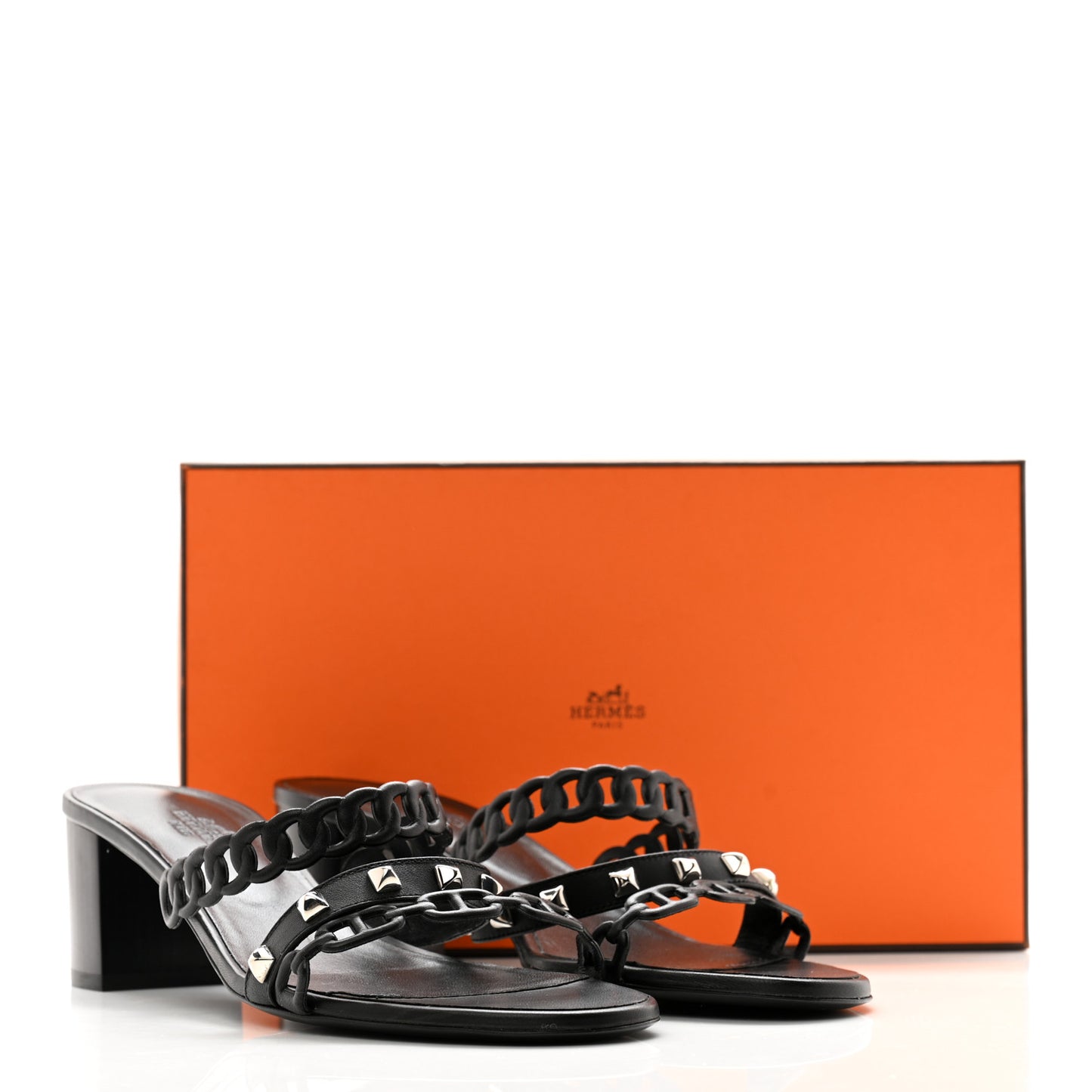 Nappa Ajaccio Sandals 39.5 Black