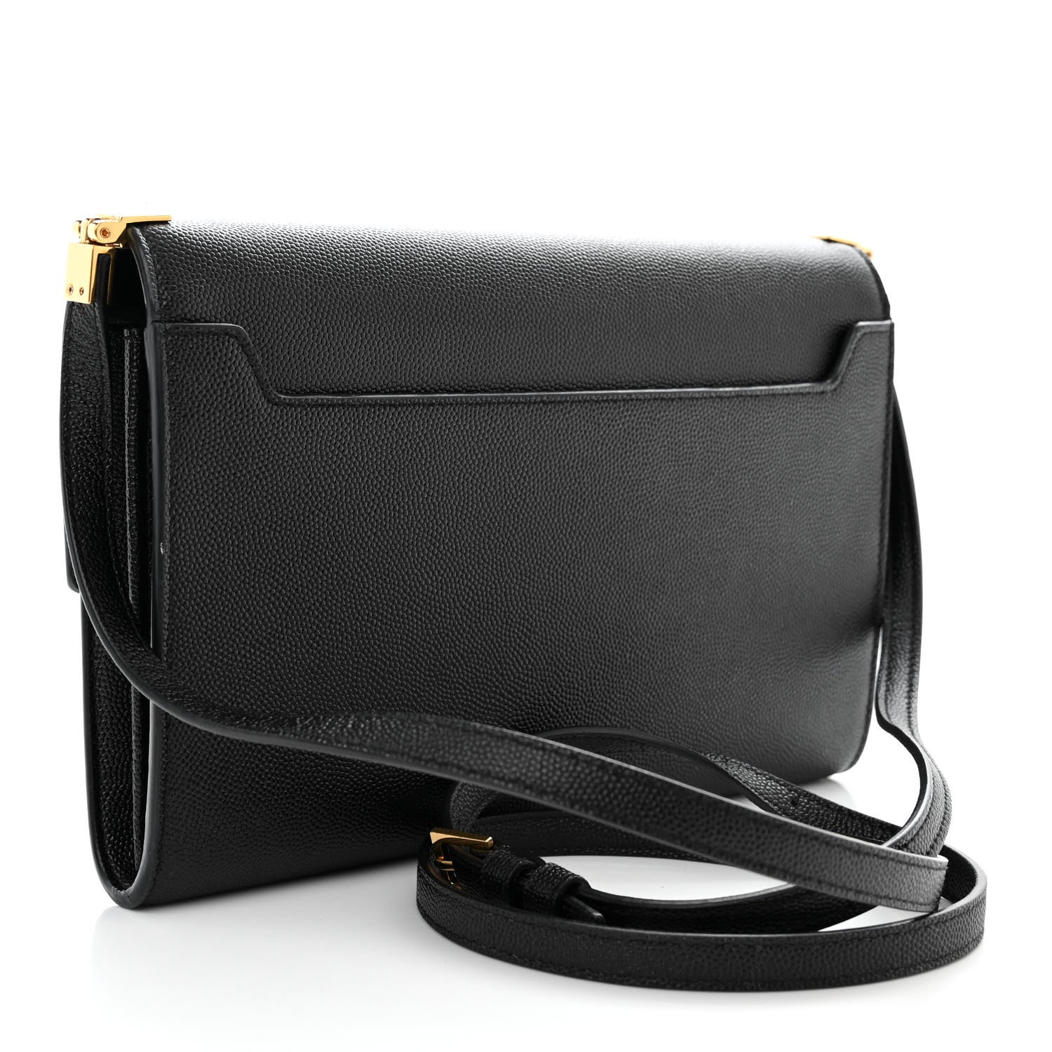 Saint Laurent Grain De Poudre Mini Uptown Crossbody Bag Black 4 of 12