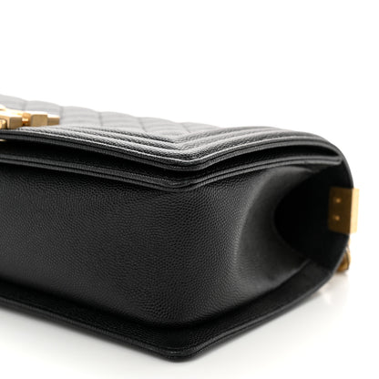 Chanel Caviar Quilted Medium Boy Flap Black 10 of 11