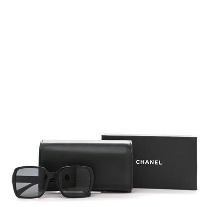 Chanel Acetate Polarized Square Sunglasses 5408 Black 8 of 8