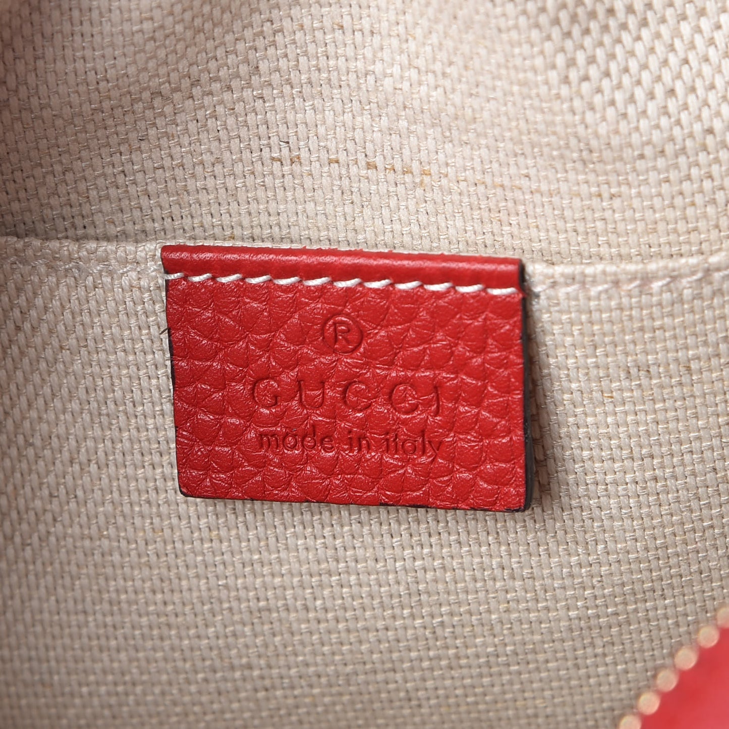 Pebbled Calfskin Small Soho Disco Bag Tabasco Red
