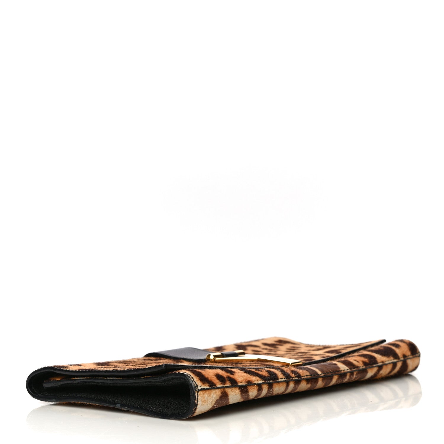Saint Laurent Pony Hair Leopard Print Y Ligne Clutch 4 of 11