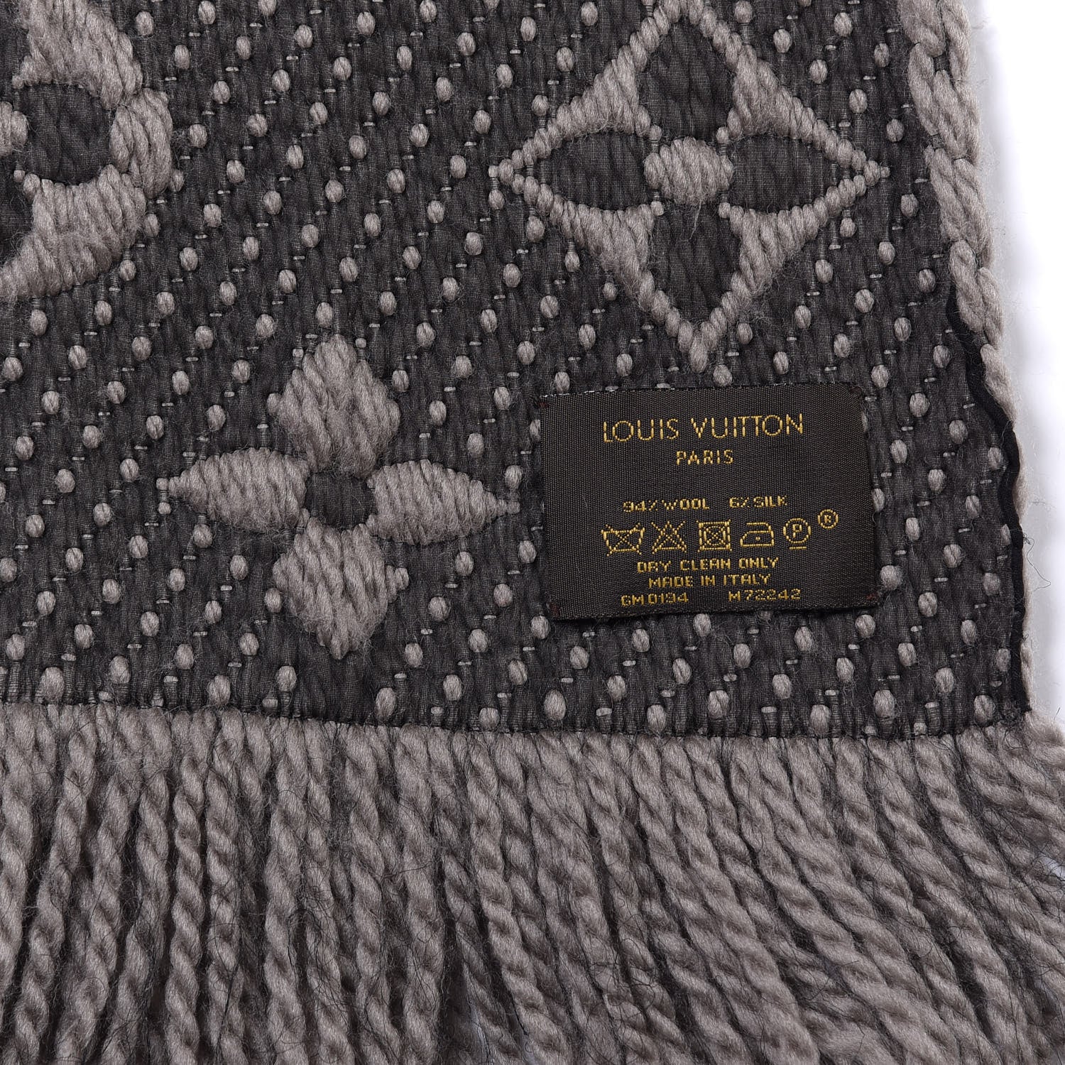 Louis Vuitton Wool Silk Logomania Scarf Verone 4 of 4