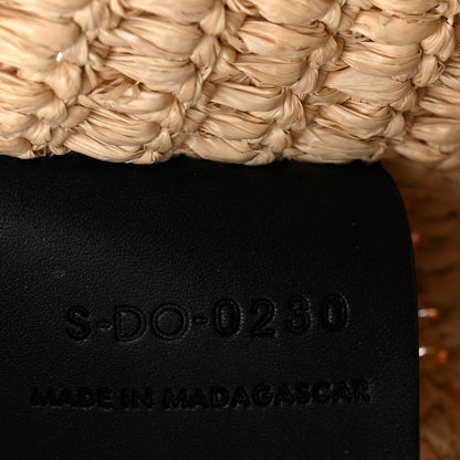 Celine Raffia Sequin Large Pouch Black 7 of 9