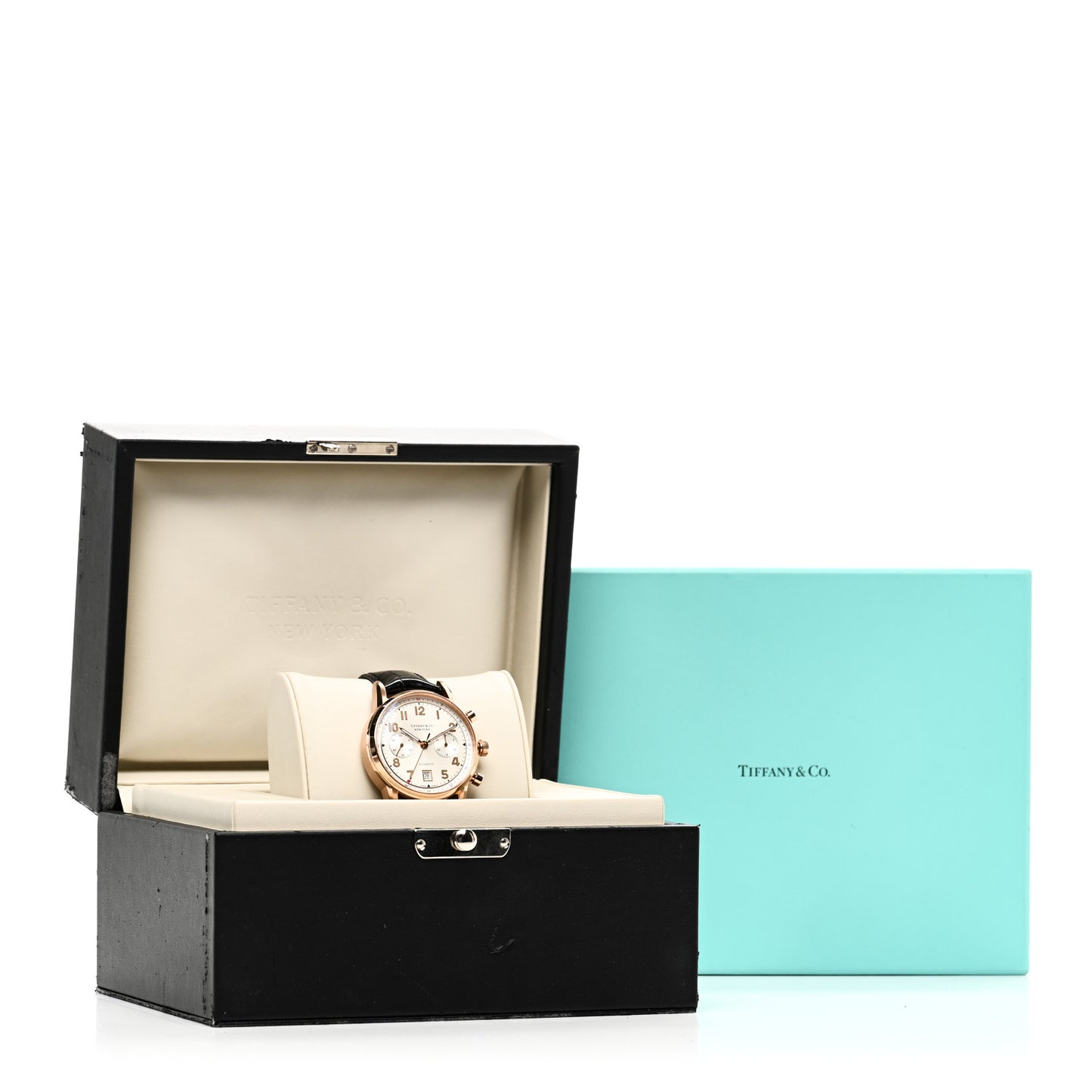 18K Rose Gold Alligator 42mm CT60 Chronograph Automatic Watch