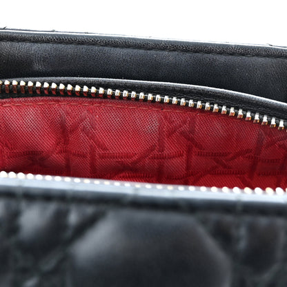 Christian Dior Lambskin Cannage Medium Lady Dior Black 13 of 15
