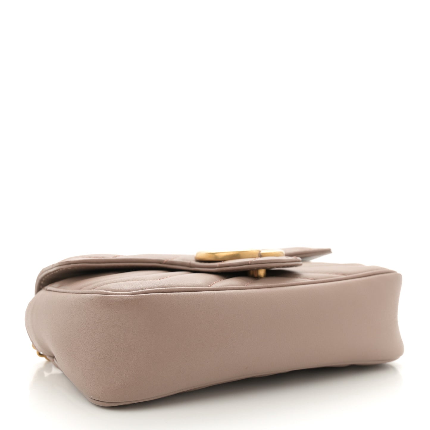 Calfskin Matelasse Super Mini GG Marmont Shoulder Bag Porcelain Rose