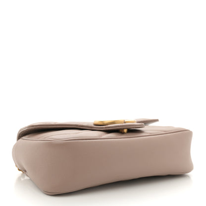 Gucci Calfskin Matelasse Super Mini GG Marmont Shoulder Bag Porcelain Rose 4 of 11