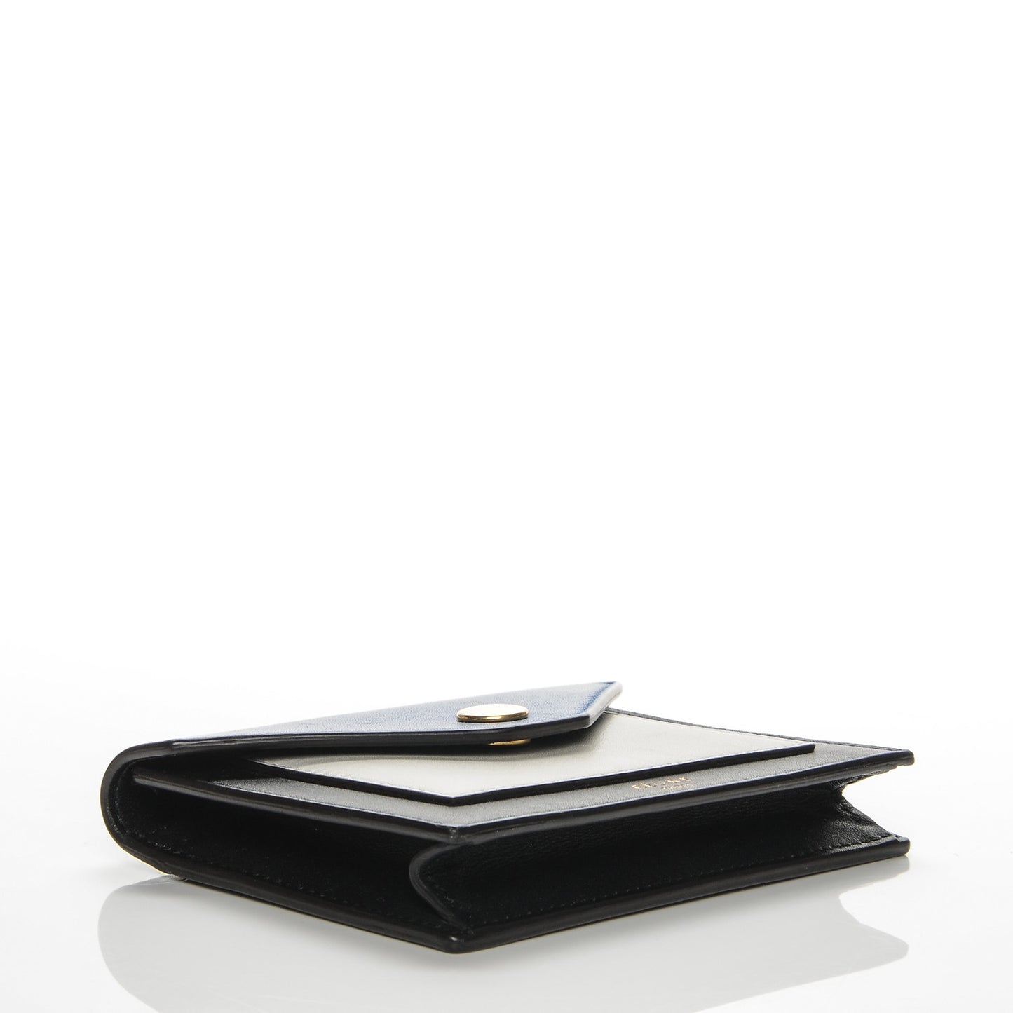 Smooth Calfskin Pocket Card Holder Sea