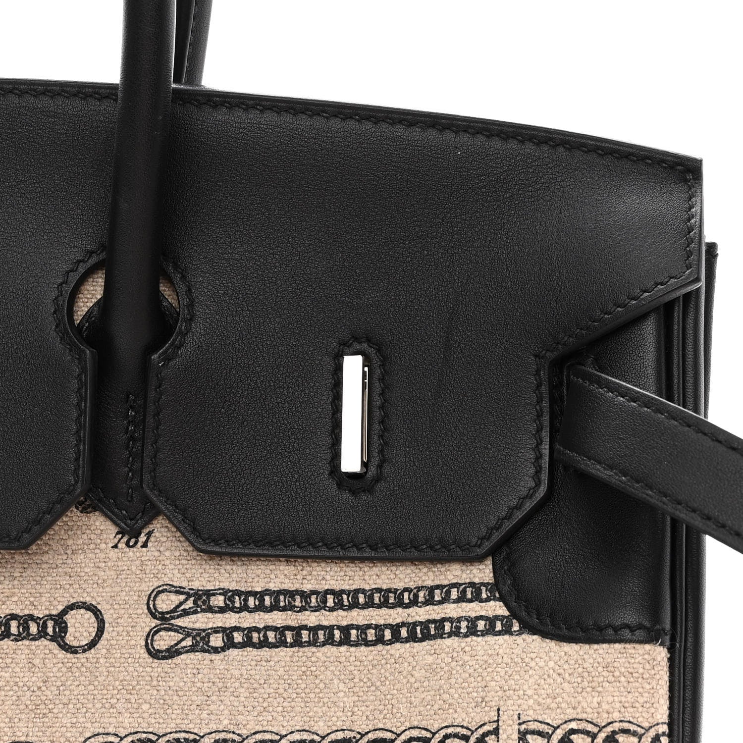 Hermes Swift Toile De Camp Dechainee Birkin 35 Black 11 of 12