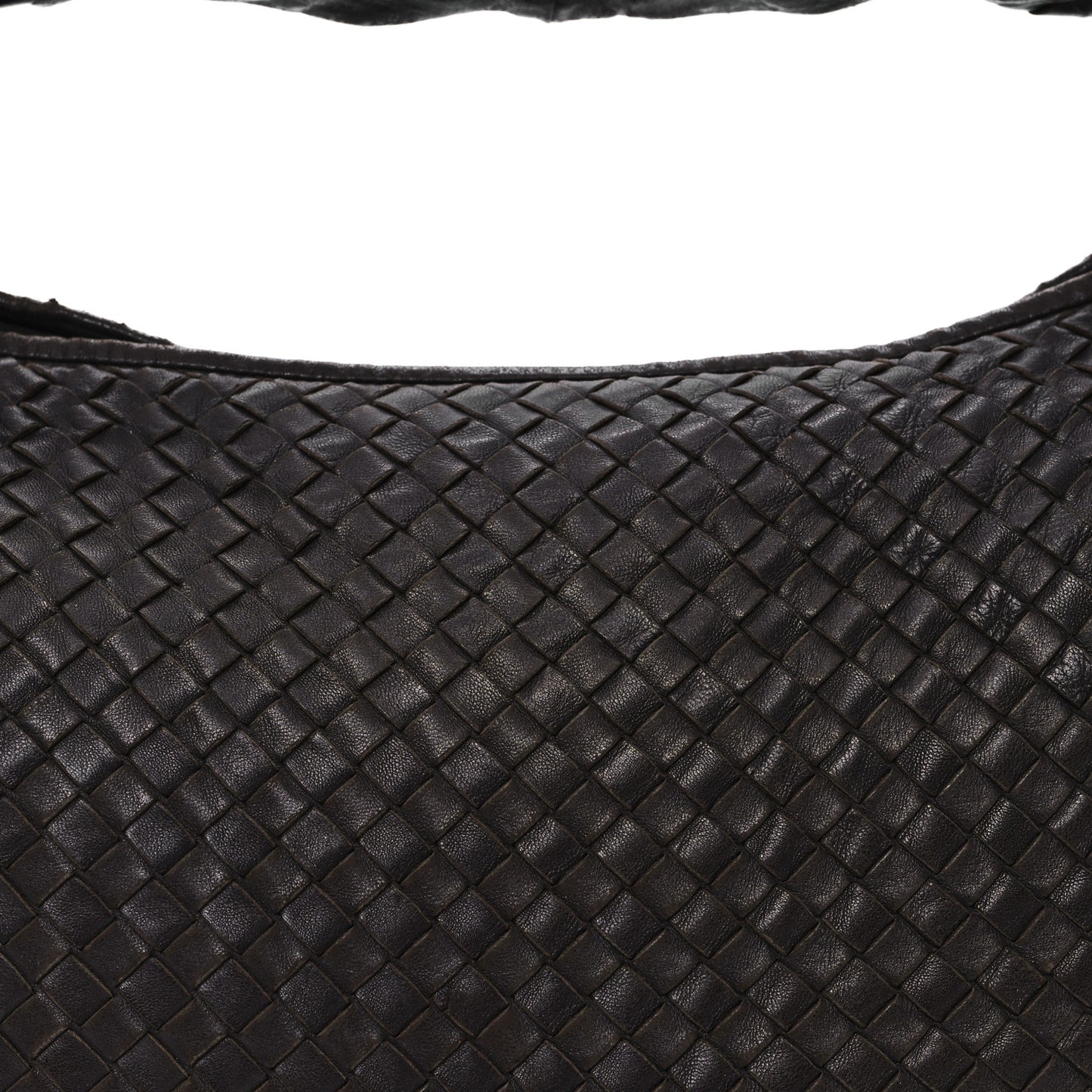 Nappa Intrecciato Large Veneta Hobo Ebano