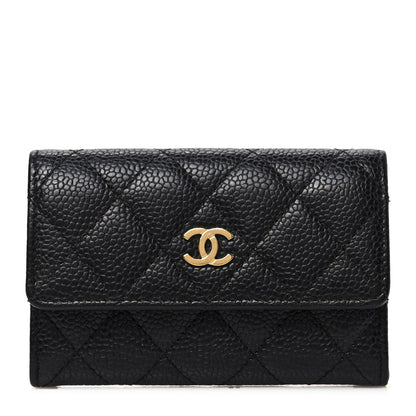 Chanel Caviar Quilted Flap Card Holder Black 1 of 9