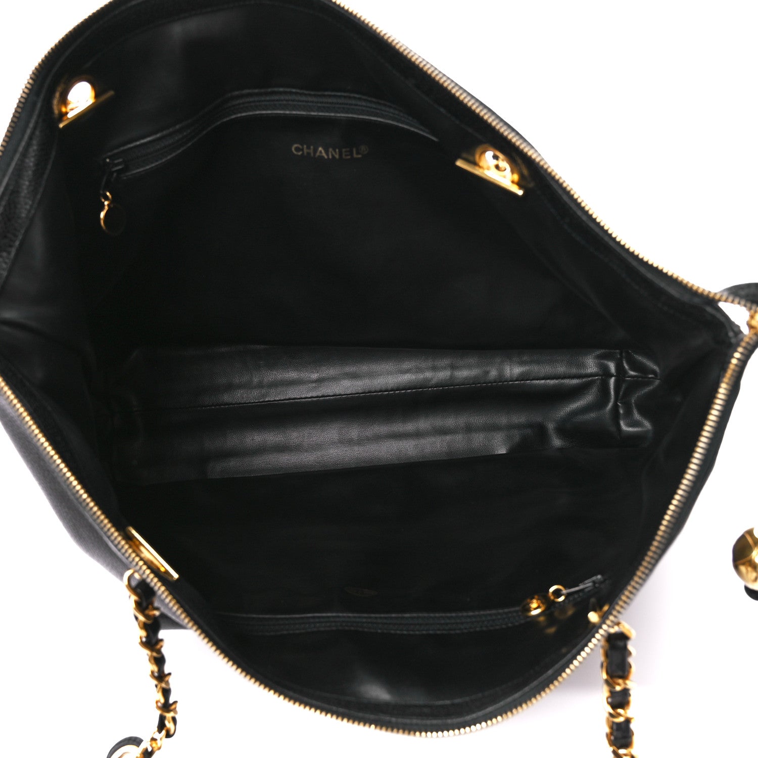 Chanel Caviar CC Shopper Tote Black 5 of 12