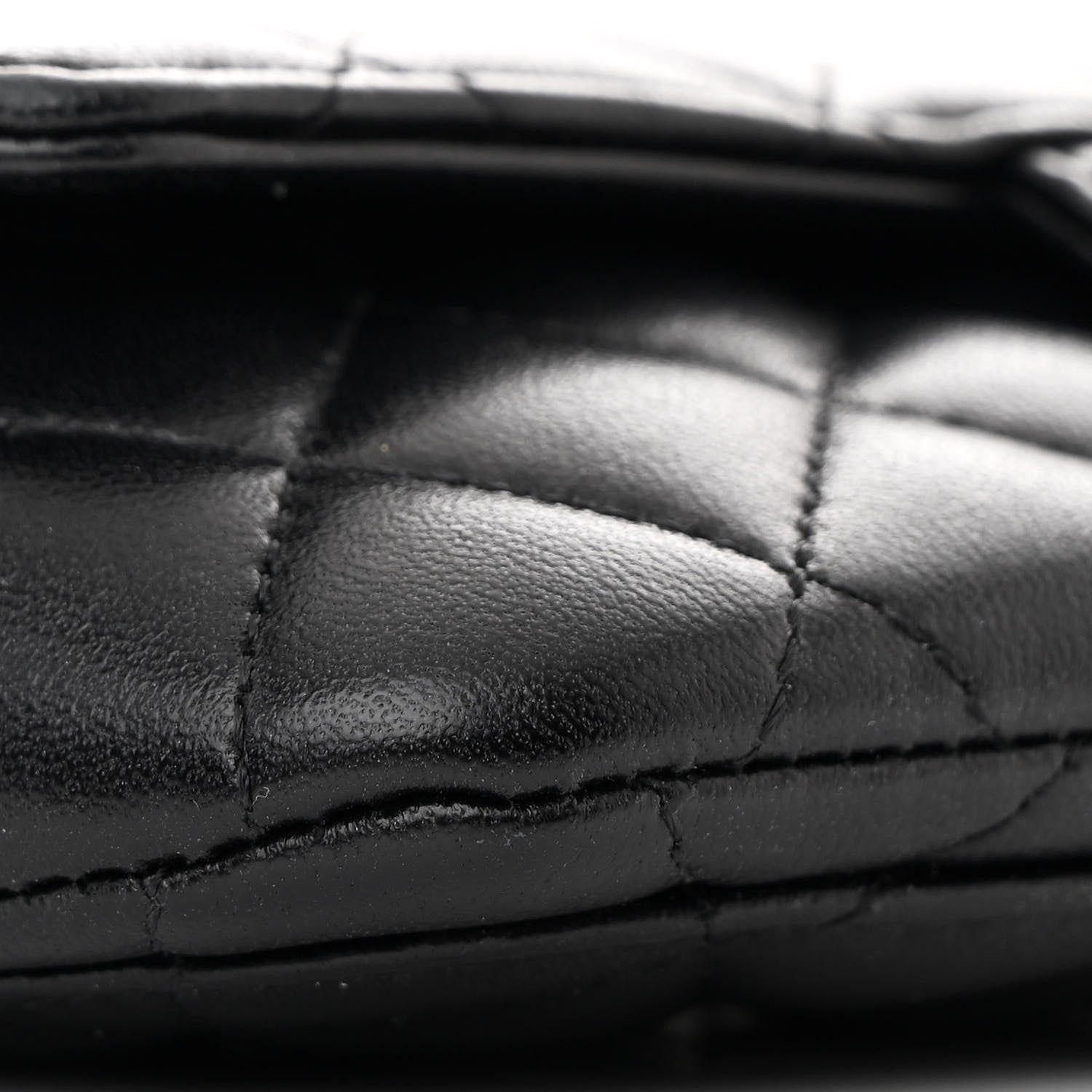 Chanel Lambskin Quilted Glasses Case With Chain Black 10 of 13