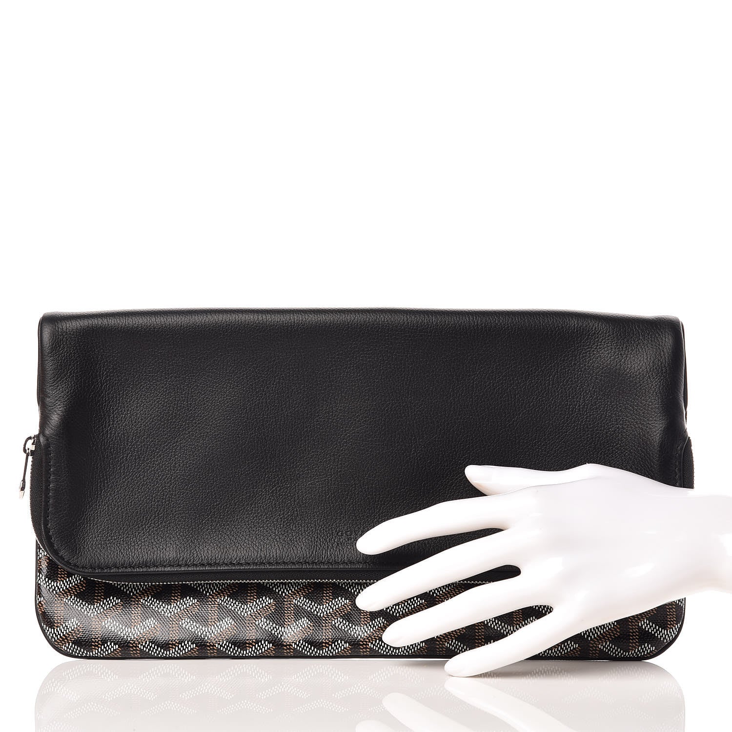 Goyard Goyardine Sainte Marie Soft Clutch Black 3 of 10
