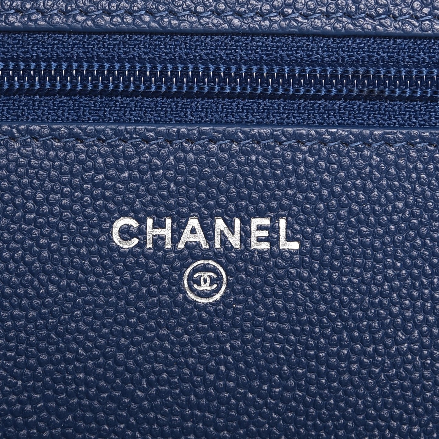 Caviar Chevron Wallet On Chain WOC Navy