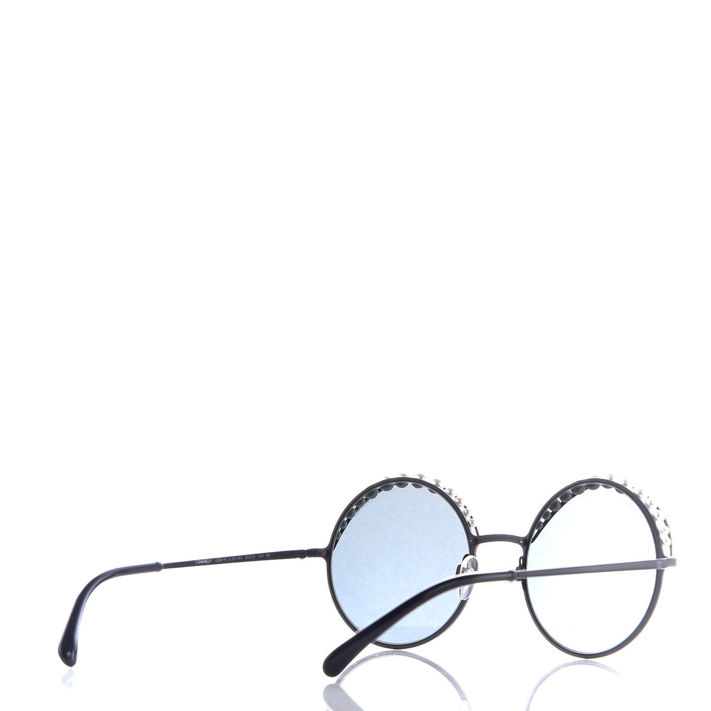 Pearl Round Sunglasses 4234-H Black