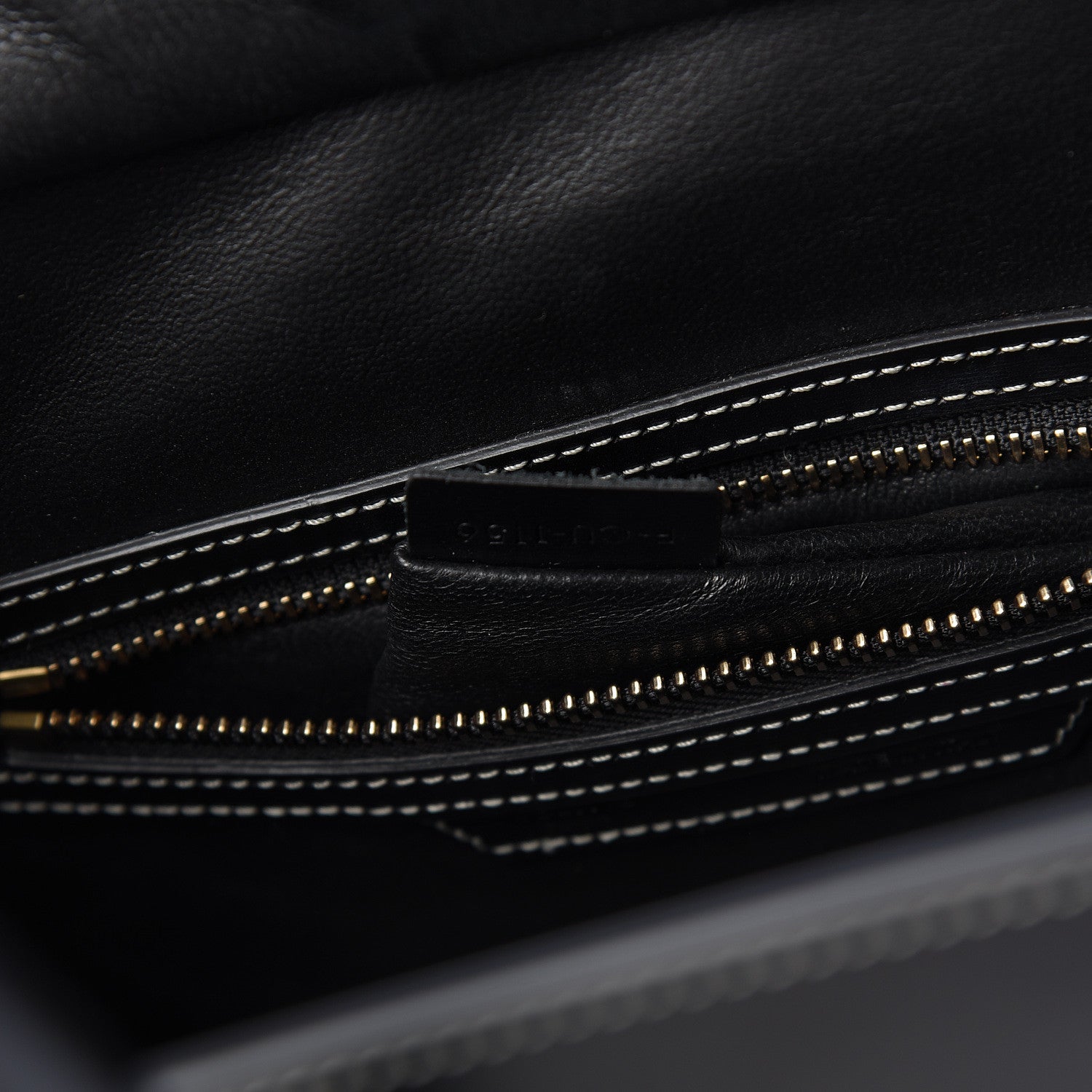Celine Glazed Calfskin Micro Tri-Color Luggage Dark Blue 8 of 11