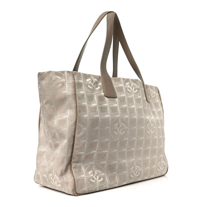 Chanel Nylon Medium Travel Tote Beige 3 of 11