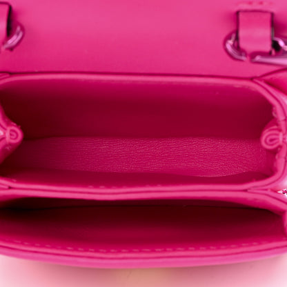 Valentino Garavani Nappa Tonal Monochrome Micro One Stud Chain Bag Pink PP 5 of 11