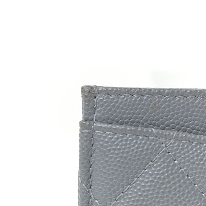 Chanel Caviar Quilted Card Holder Grey 11 of 11