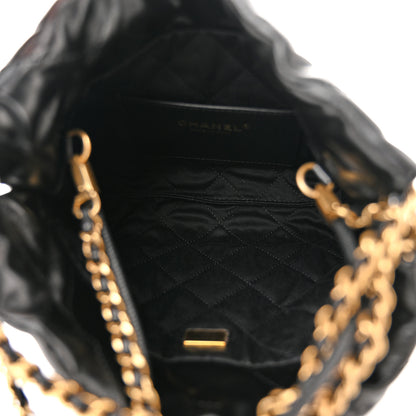 Chanel Shiny Calfskin Quilted Mini Chanel 22 Black 5 of 11