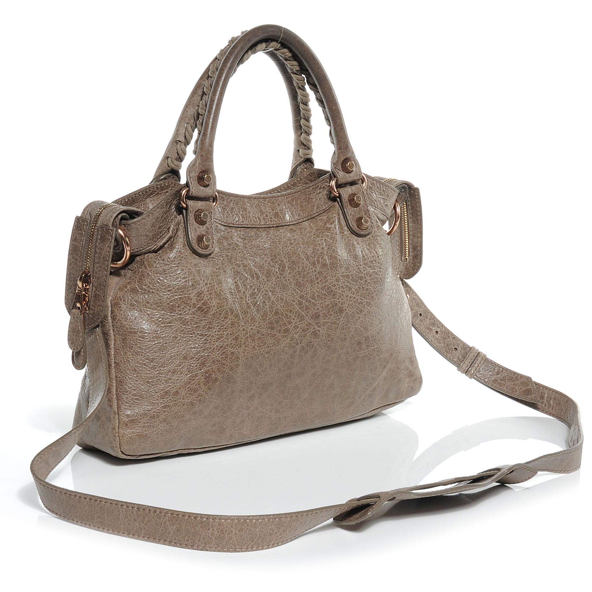 Balenciaga Agneau Giant 12 Rose Gold Hardware Town Gris Poivre 3 of 7