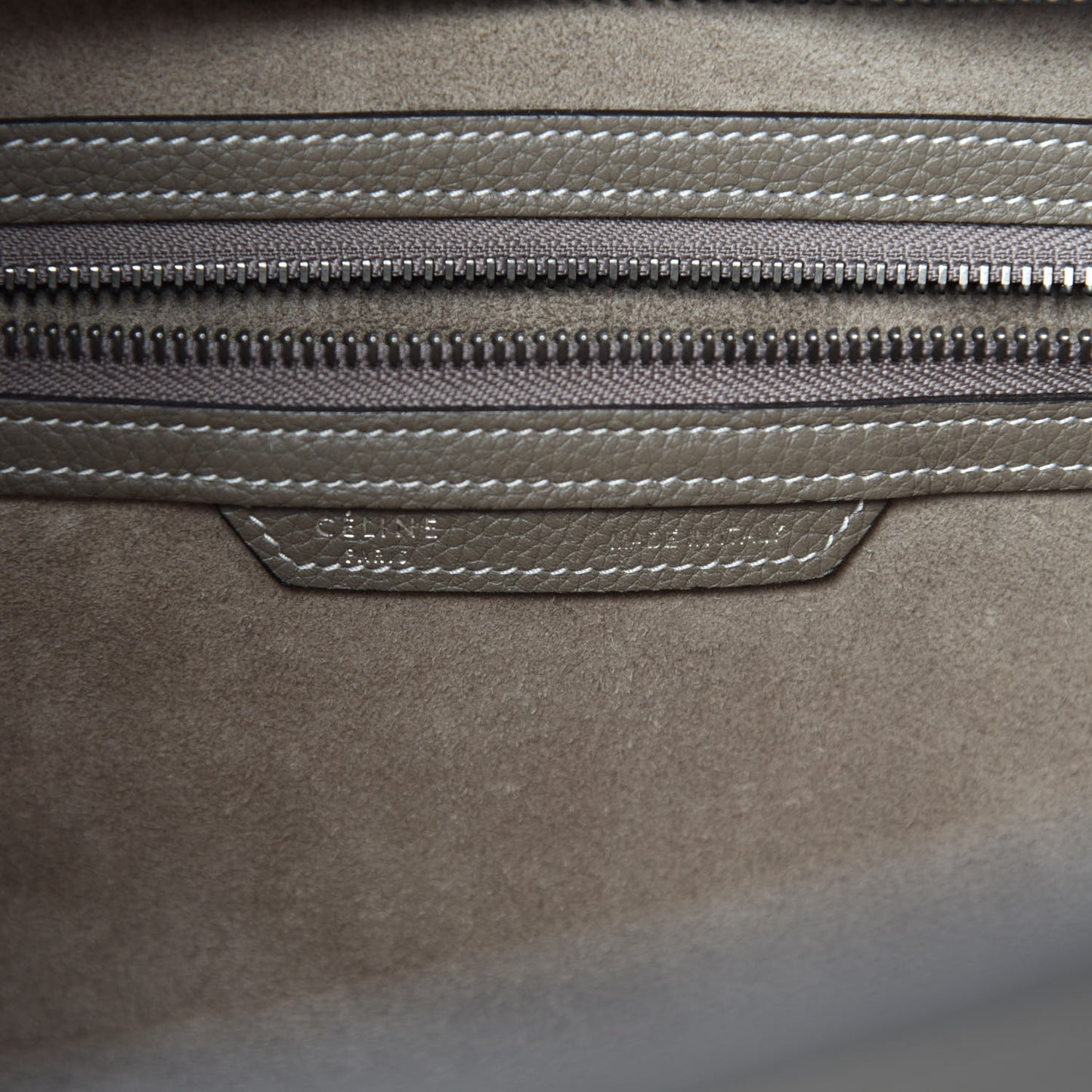 Drummed Calfskin Mini Luggage Souris