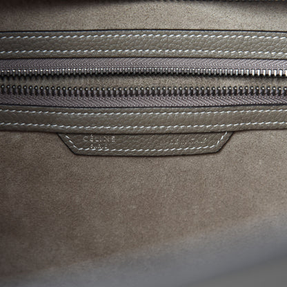 Celine Drummed Calfskin Mini Luggage Souris 10 of 12