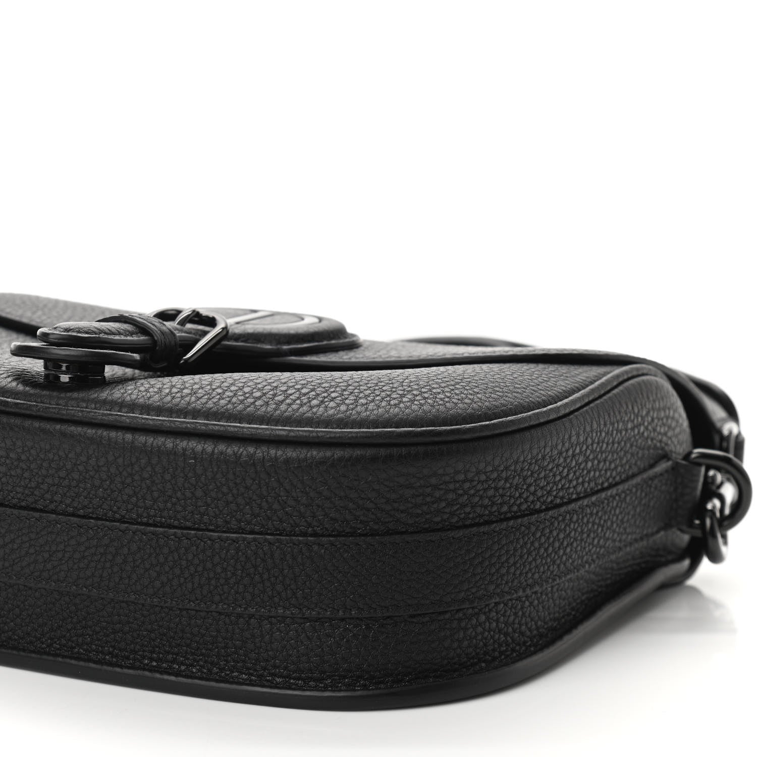 Christian Dior Grained Calfskin Medium Bobby Flap Black 9 of 10