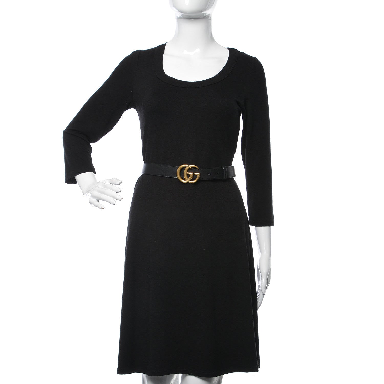 Gucci Calfskin Double G 30mm Belt 90 36 Black 2 of 6