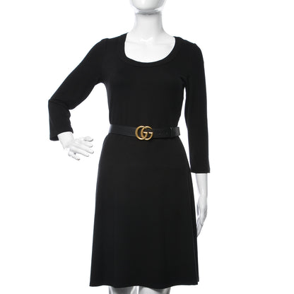 Gucci Calfskin Double G 30mm Belt 90 36 Black 2 of 6