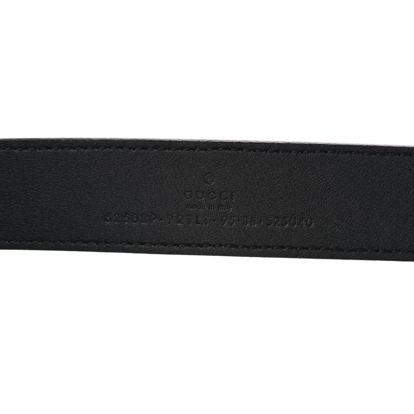 GG Supreme Monogram Matte Plutone Calfskin Double G 30mm Belt 95 38 Beige Ebony Black