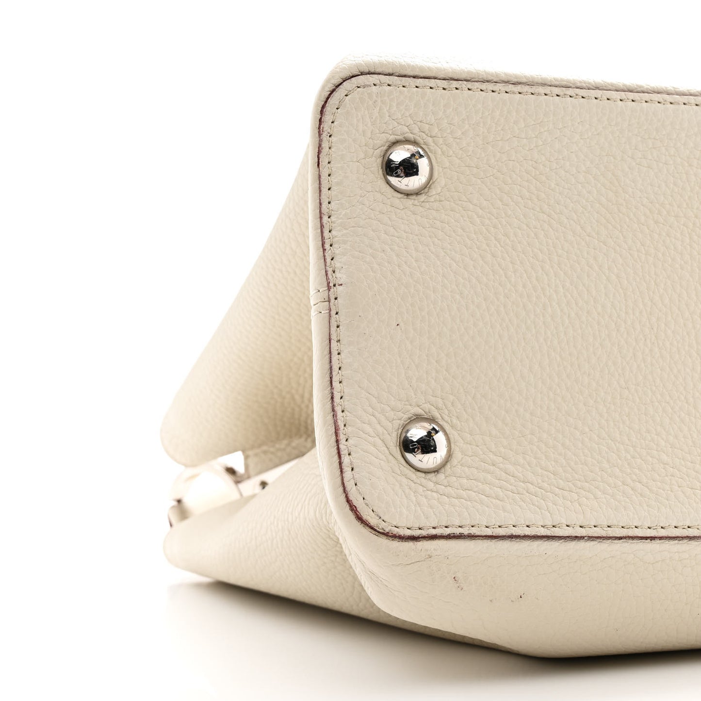 Taurillon Capucines MM Blanc Casse