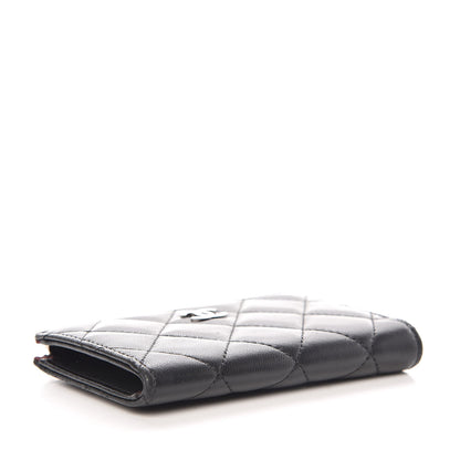 Chanel Lambskin Quilted Key Holder Case Black 4 of 8