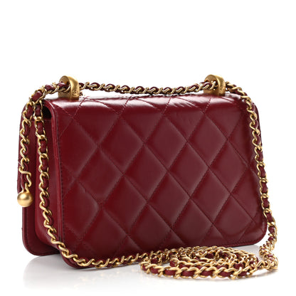 Chanel Calfskin Quilted Mini Perfect Fit Flap Burgundy 3 of 13