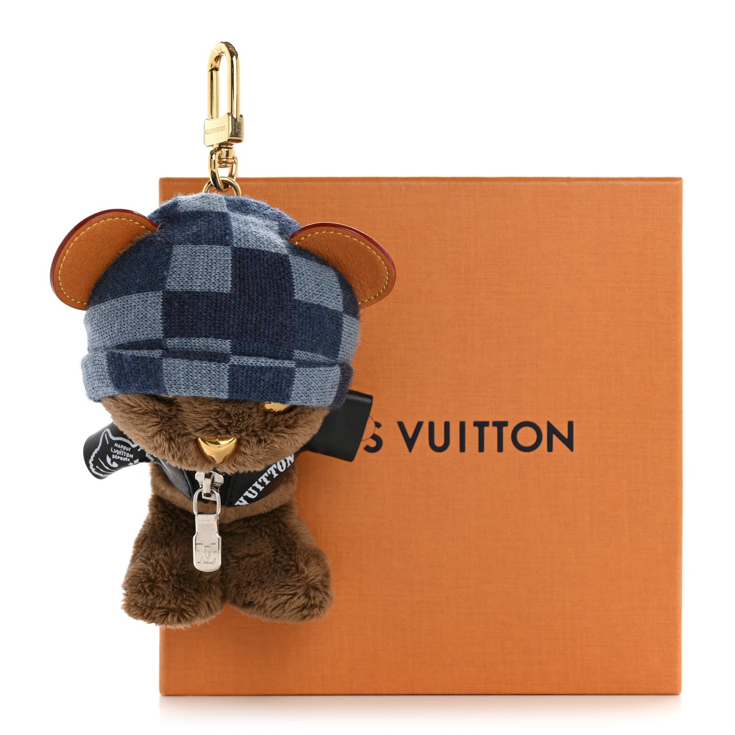 Louis Vuitton Faux Fur LV Louis Bear Rockabilly Bag Charm Key