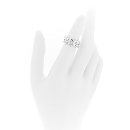 Bulgari 18K White Gold Parentesi Band Ring 48 4.5 2 of 4