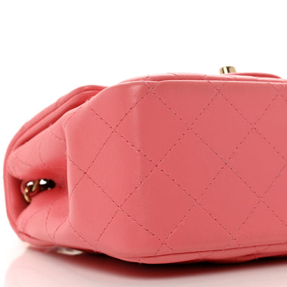 Chanel Lambskin Quilted Mini Square Flap Pink 9 of 12